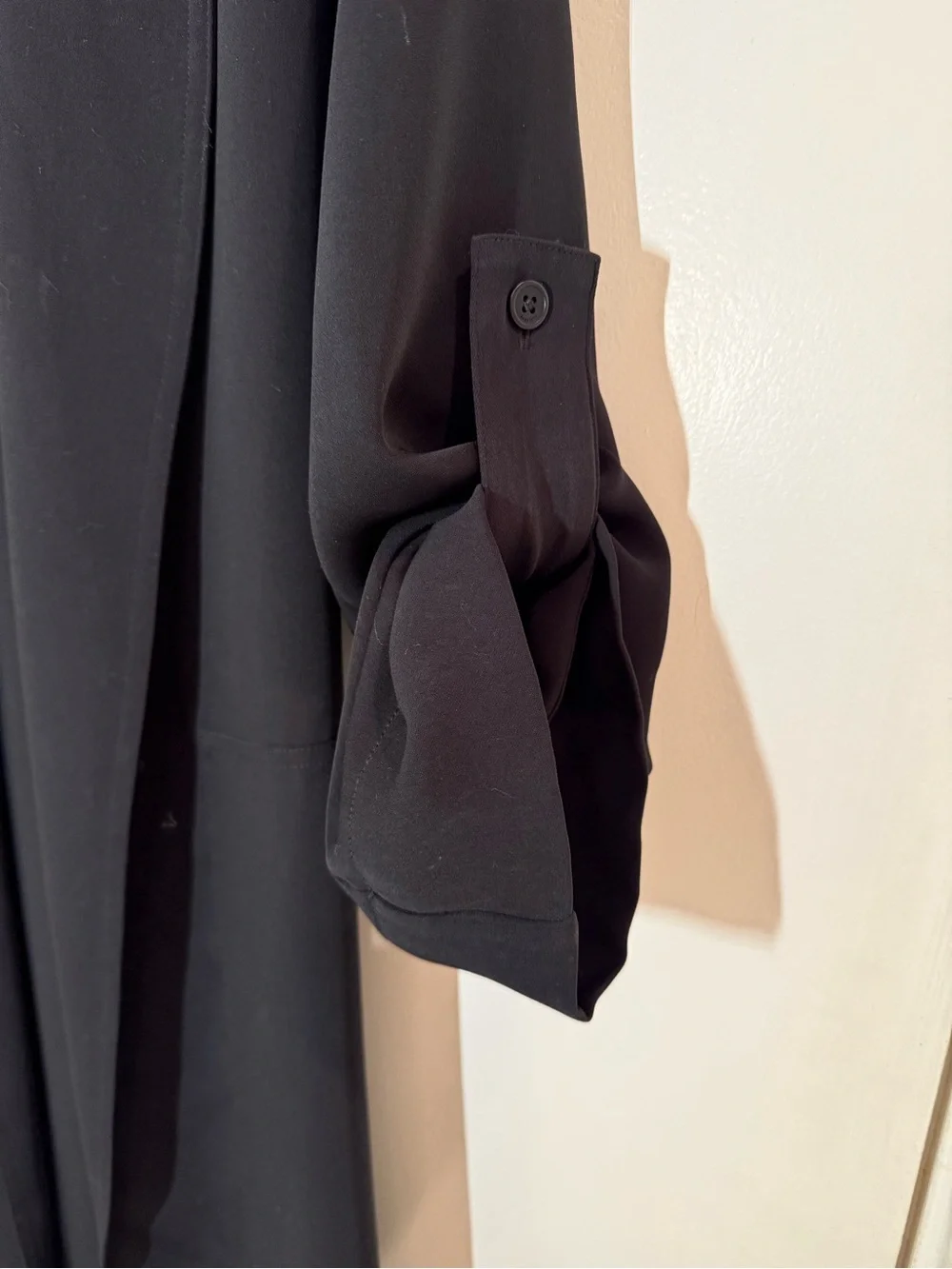 Aritzia Babaton Lightweight Long Duster Jacket in Black